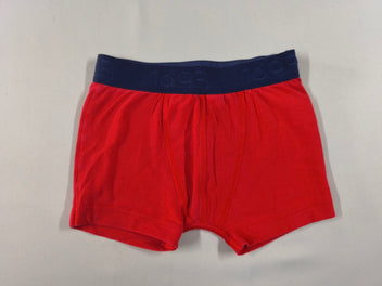 Boxer rouge élastique bleu marine 