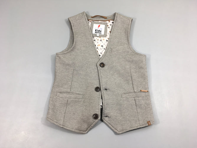 Gilet blaser s.m grise minis motifs chevrons, moins cher chez Petit Kiwi