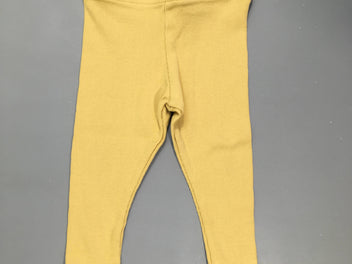 Legging côtes jaune