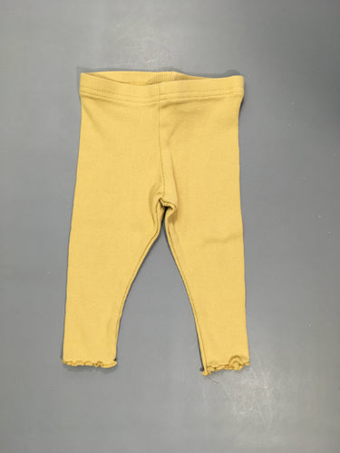 Legging côtes jaune, moins cher chez Petit Kiwi