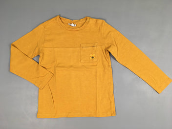 T-shirt m.l orange flammé poche