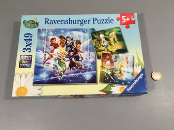 3 puzzles 49pcs fées, 5+