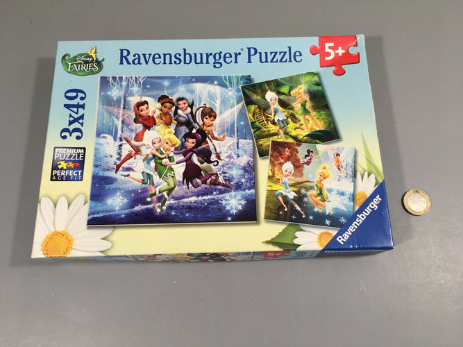 3 puzzles 49pcs fées, 5+, moins cher chez Petit Kiwi