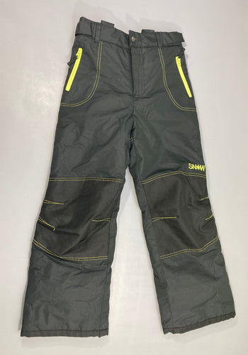 Pantalon de ski noir/Vert anis Snow, moins cher chez Petit Kiwi