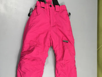 Pantalon de ski rose à bretelles amovibles Snowpeak