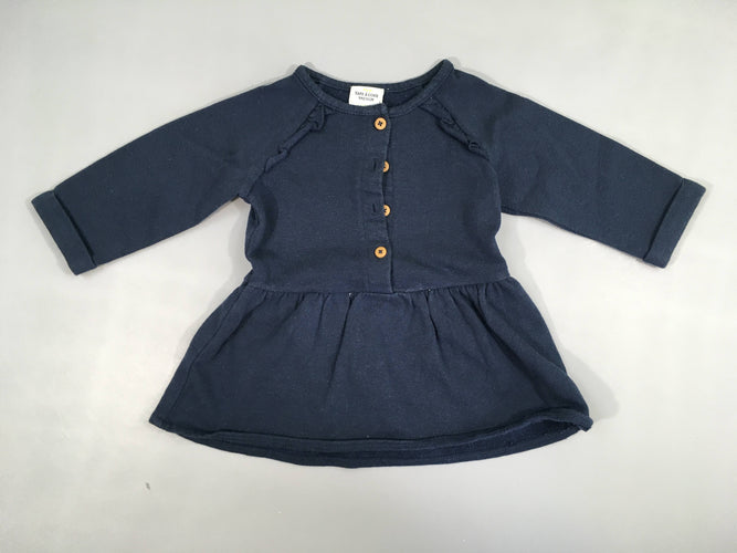 Robe m.l molleton bleu irisé, moins cher chez Petit Kiwi