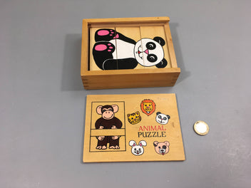 Puzzle en bois animaux