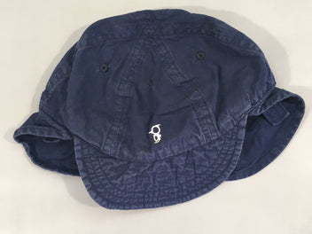 Casquette souple  bleu foncé, légèrement boulochée