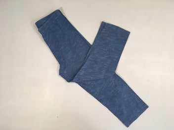 Legging 3/4 bleu chiné gris