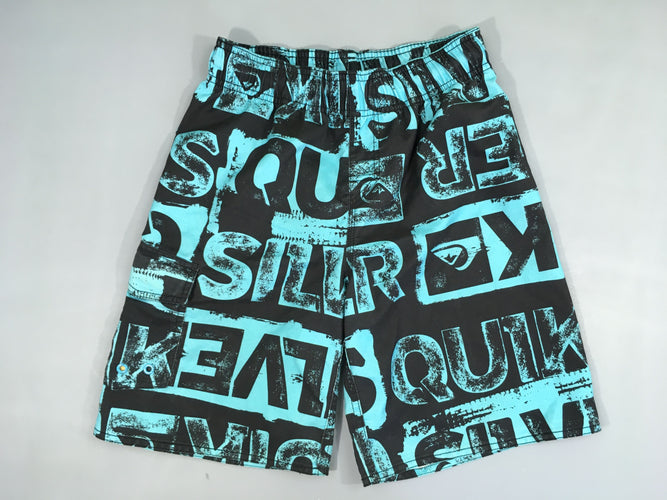 Maillot short bleu/noir Quiksilver, moins cher chez Petit Kiwi