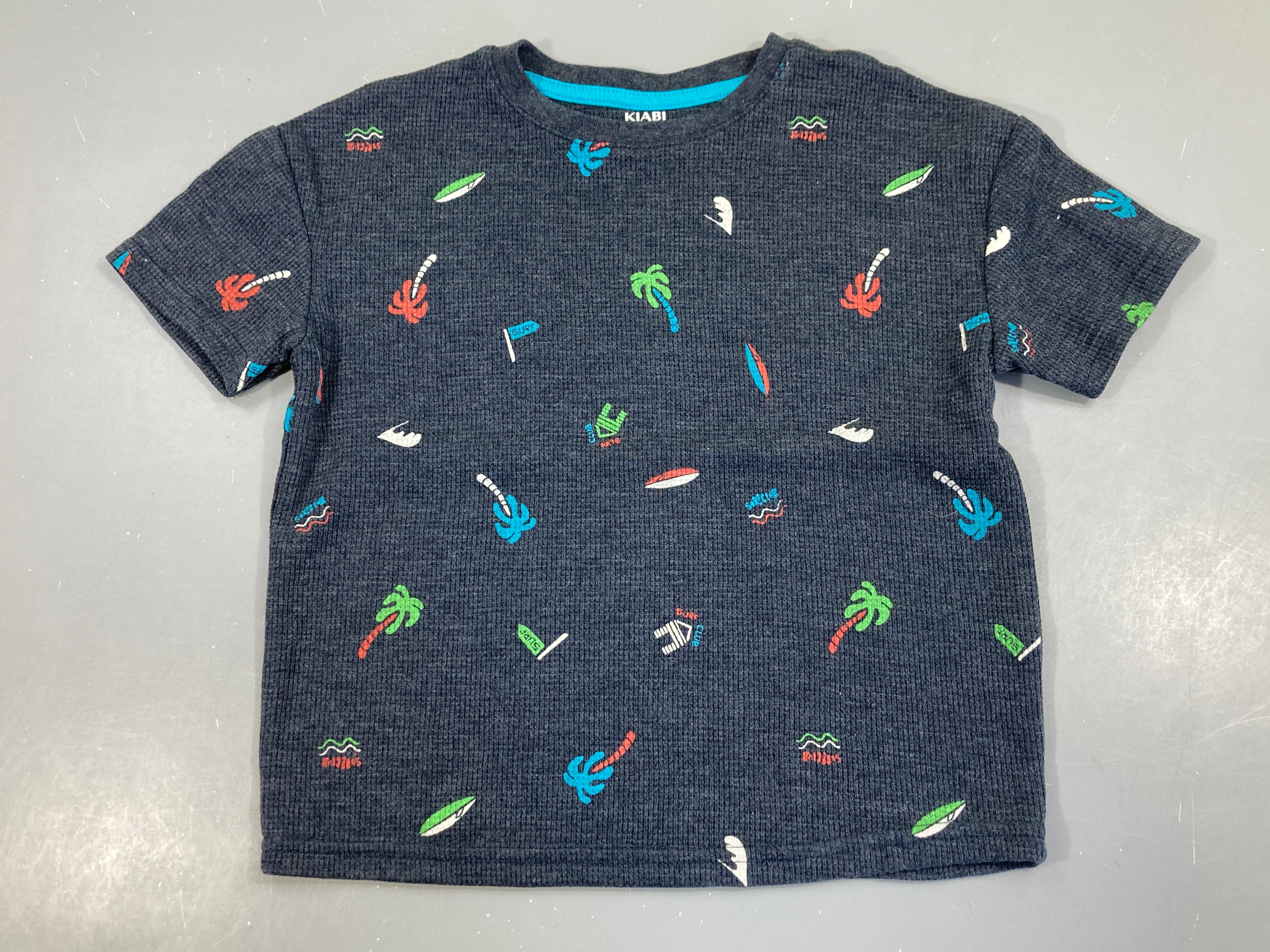 T-shirt m.c texturé gris palmier