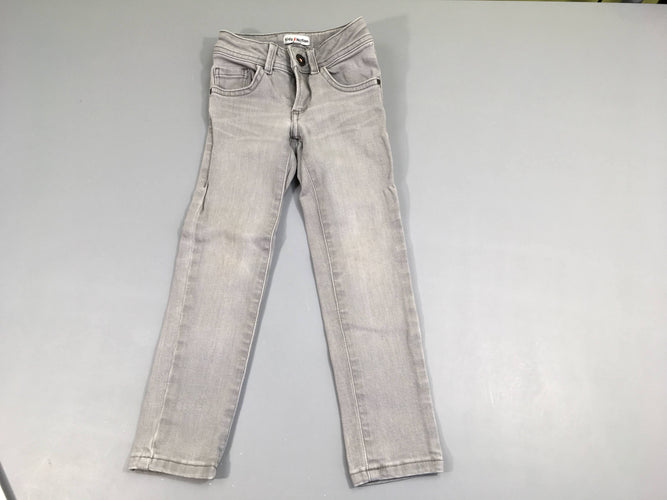 Pantalon gris clair skinny, moins cher chez Petit Kiwi