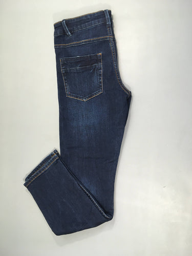 Etat neuf-Jeans foncé Slim, moins cher chez Petit Kiwi