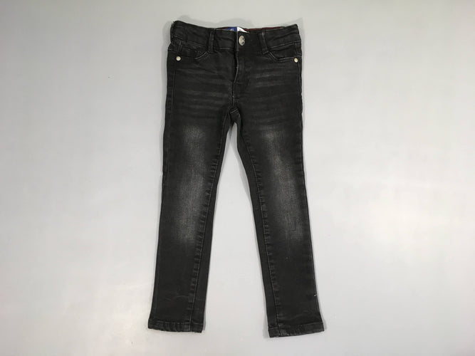 Jeans noir skinny effet délavé, moins cher chez Petit Kiwi