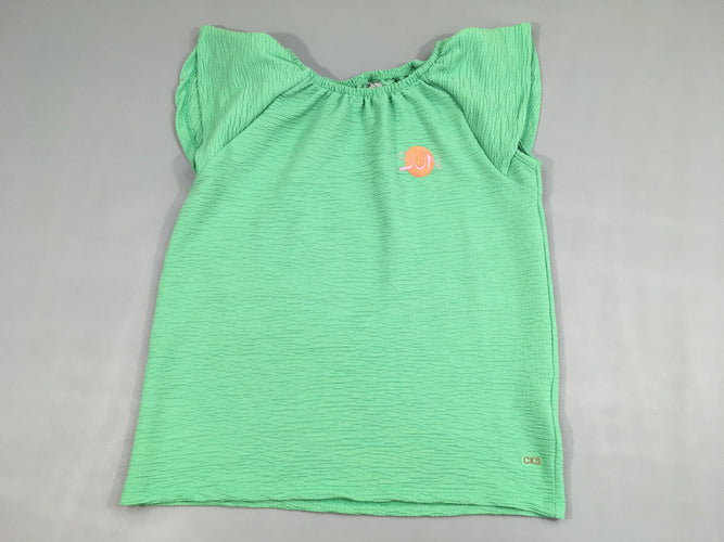 T-shirt m.c texturé vert Sun, moins cher chez Petit Kiwi