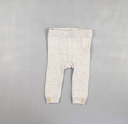 Pantalon mailles gris chiné, moins cher chez Petit Kiwi