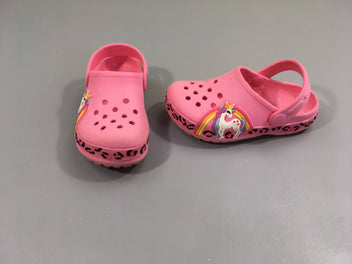 Sabots style crocs rose licornes, 26