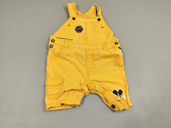 Salopette short jaune , Mickey