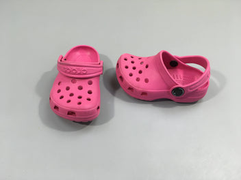 Sabots Crocs rose, C4-5, 19-21