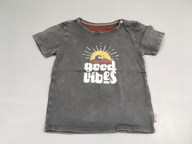 T-shirt m.c gris , the cool vibes, moins cher chez Petit Kiwi