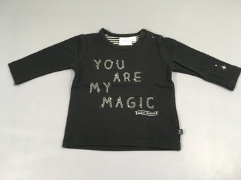 T-shirt m.l noir , you are my magic, Feetje