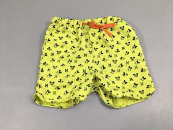 Maillot short vert avec mickeys bleus DISNEY