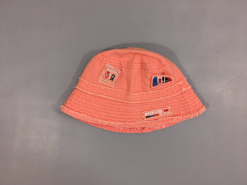 Chapeau corail effet délavé T2