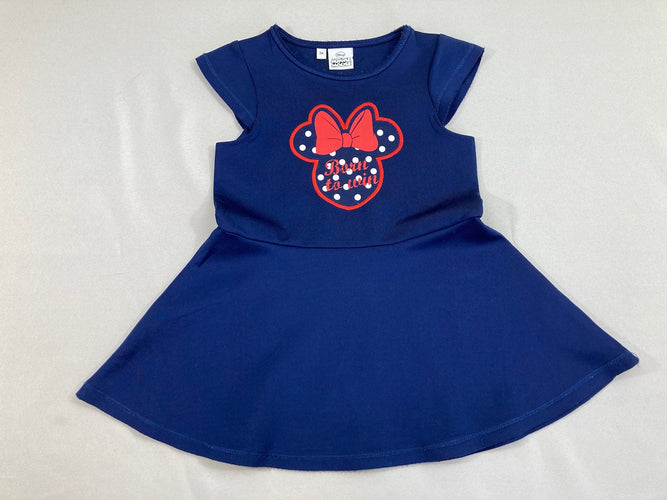 Robe m.c bleue Minnie, moins cher chez Petit Kiwi