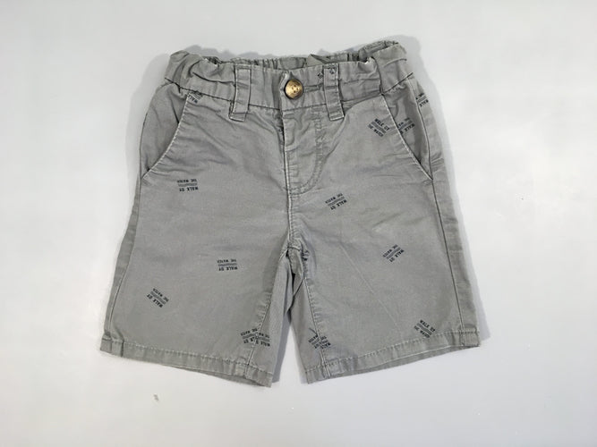 Short chino gris walk, moins cher chez Petit Kiwi