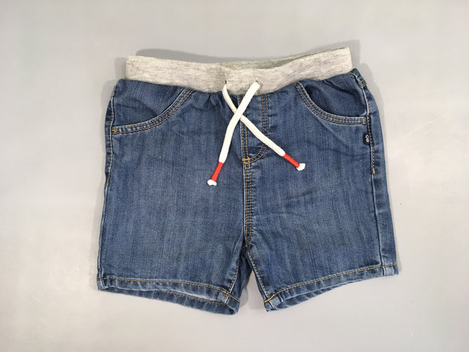 Short denim taille élastique ajustable, moins cher chez Petit Kiwi