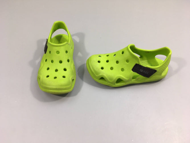 Crocs vertes 11, moins cher chez Petit Kiwi