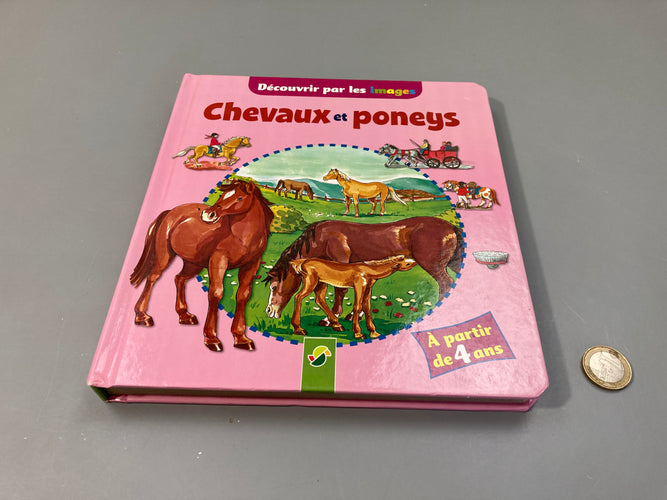 Chevaux et poneys, découvrir par l'image, moins cher chez Petit Kiwi