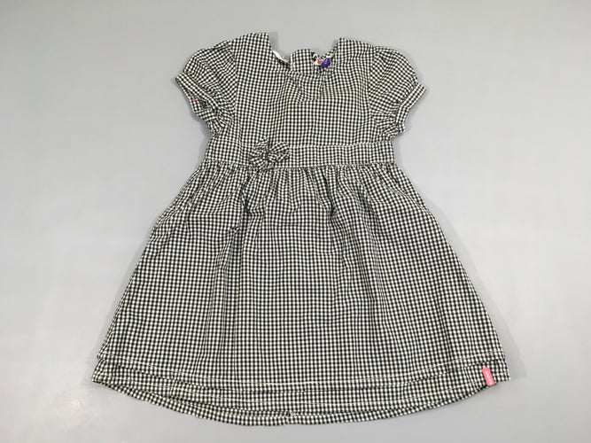 Robe m.c à carreaux blanc/noir, moins cher chez Petit Kiwi