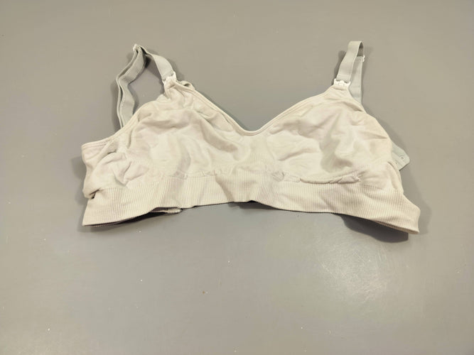 Soutien gorge d'allaitement blanc Séraphine sans armature  avec espace pour coussinet  M, moins cher chez Petit Kiwi