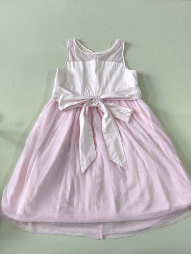 Robe s.m tulle rose ceinture noeud, moins cher chez Petit Kiwi