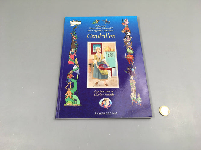 Cendrillon +5a Livre-cahier interactif pour apprenti créateur, moins cher chez Petit Kiwi