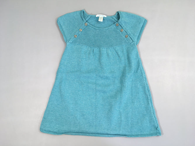 Robe pull m.c turquoise, moins cher chez Petit Kiwi