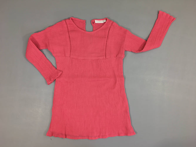 Robe crèpe ml rose, moins cher chez Petit Kiwi