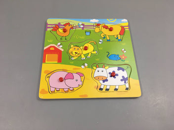 Planche puzzle animaux de la ferme