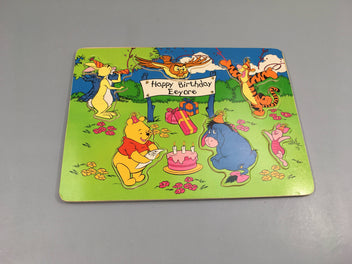 Planche puzzle Winnie l'ourson Happy Birthday