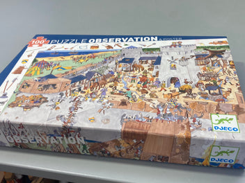 Puzzle observation Chateau fort, 100pcs, +5a