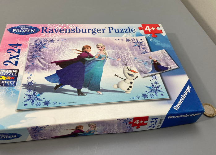 Puzzle 2x24pcs Reine des neiges, moins cher chez Petit Kiwi