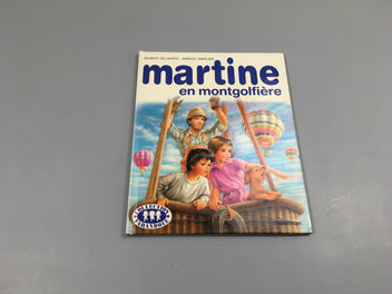 Martine en montgolfière, couverture jaunie