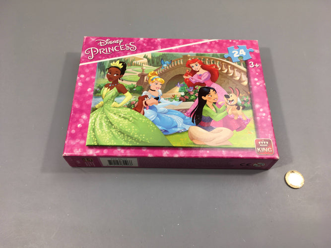 Complet puzzle 24pcs princesses Disney, moins cher chez Petit Kiwi