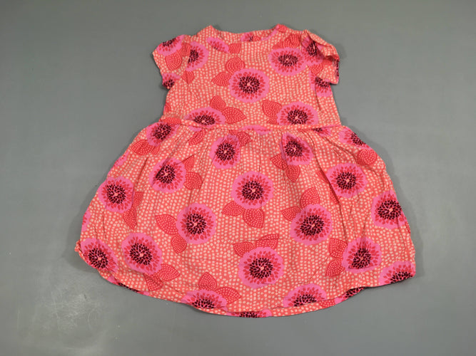 Robe m.c rose fleurs, moins cher chez Petit Kiwi