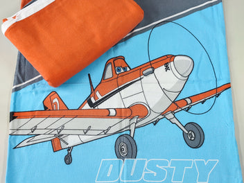 Housse de couette flanelle Dusty (Planes) 1 pers. + taille d'oreiller