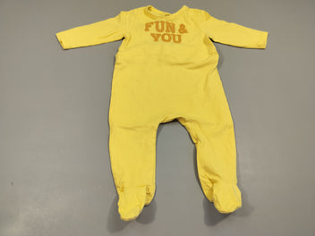 Pyjama jersey jaune 