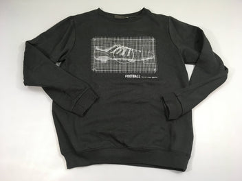 Sweat noir quadrillage Football