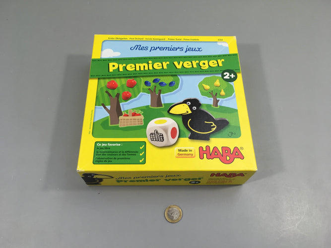 Complet Mes premiers jeux premier verger 2+, boite un peu abimée, moins cher chez Petit Kiwi