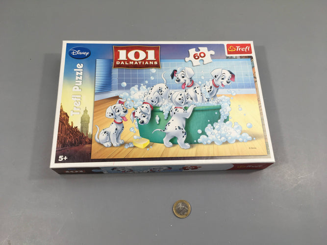 Complet puzzle 60pcs 101 dalmatiens, moins cher chez Petit Kiwi